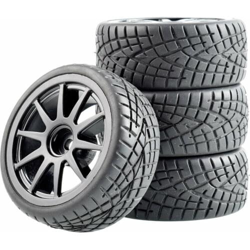 RC 910-8001 Speed Tires insert sponge & Wheel 4PCS For HSP HPI 1:10 Touring Car