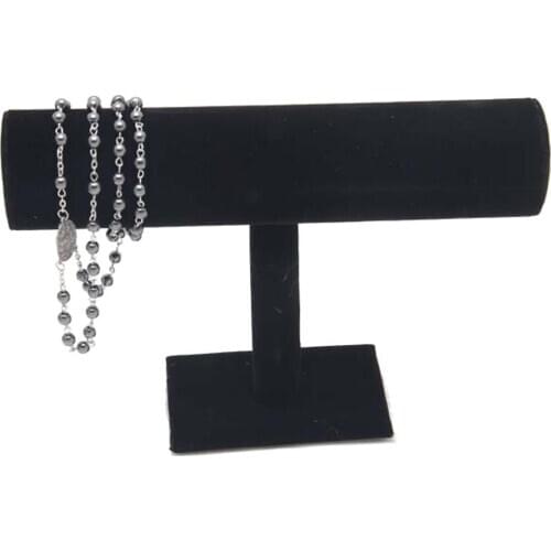 T-Bar Velvet Bracelet Bangle Watch Jewelry Organizer Display Stand Holder Rack Bracelet Bangle Necklace Display Stand Organizer