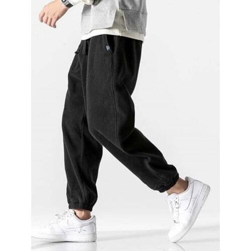 Spring Autumn Winter Fashion Sweatpants Men Casual Harem Pants Elastic Waist Trendy Loose Trousers Male Sports Jogging Pants