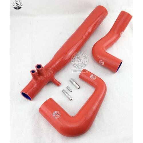 Silicone Radiator Induction Hose Pipe FOR TWO & turbo SMART Roadster 2003-2006 (3Pcs) Red/Blue/Black
