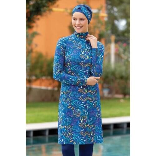 Tesmay Weak Showing Large Size Hijab Full Closed 335-20-Light Navy Blue