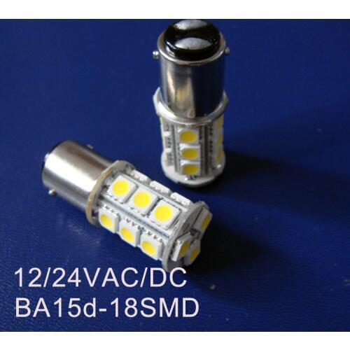 High quality 12/24VAC/DC 3W 1142 LED Warning Signal light BA15D 24V led ship boat yacht lights bulb Lamps free shipping 4pcs/lot