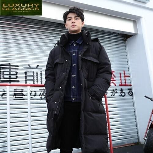 Winter Plus Coat Size Men Brand Warm 90% Duck Down Jacket 2021 Korean Long Thick Down Coat Parkas Hiver Overcoat 981071
