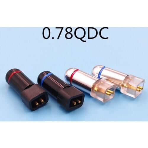 0.78mm QDC 7PRO UE18PRO UE11 earphone diy notch gold-plated pin 1 pair(L+R)