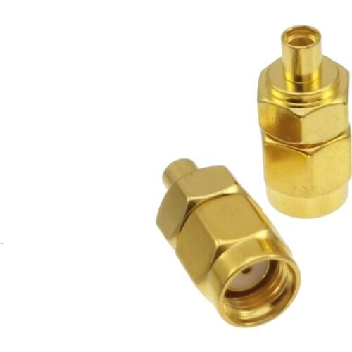 10pcs Adapter converter MMCX female Jack to RP-SMA RPSMA male Jack RF COAXIAL Connector