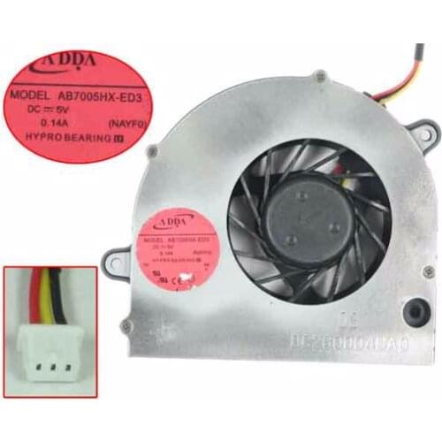 ADDA AB7005HX-ED3 (NAYF0) DC280004UA0 DC 5V 0.14A Server Cooling Fan