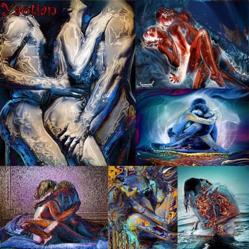 5d Diy Diamond Painting Cross Stitch Abstract sexy couple Diamond Mosaic Diamond Embroidery Rhinestone DIY painting by numbers