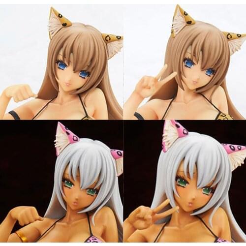 Q-six Rara Minazuki Leopard PVC Anime Action Figure Collection figures toys Collection for Christmas gift