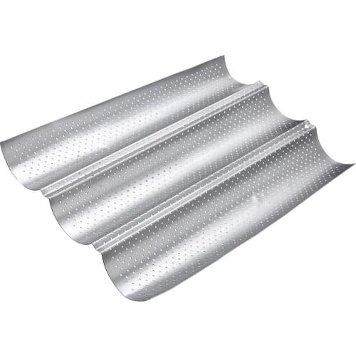 Carbon Steel Coating Baguette Baking Tray French Stick Baking Pan 3 Slots Sheet Anti-stick Kitchen DIY Bread Mold Bakeware Tool