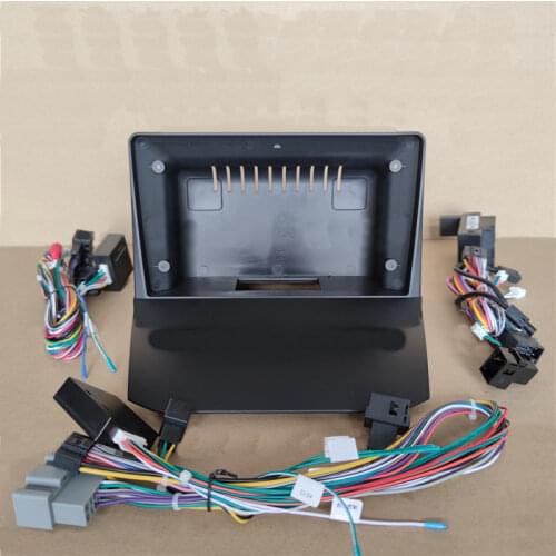 Car Fascia Navigation Frame Dash Frame Kit For 9" Universal Android Multimedia Player For Ford Fiesta 2008 2009 2010 2011 ~2013