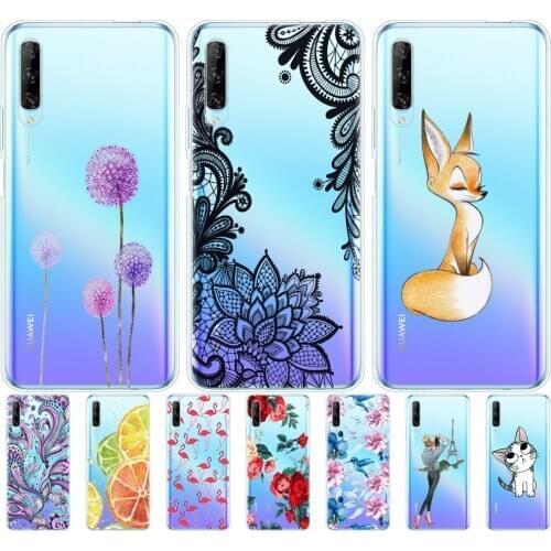 For huawei y9s phone case on huawei y9 S back cover bumper etui coque silicone tpu soft full protection shockproof