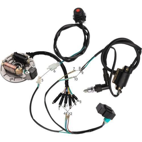 Genuine TDPRO 125cc Motorcycle Ignition CDI Coil Magneto Kick Start Dirt Pit Bike Wire Harness Wiring Loom XQ
