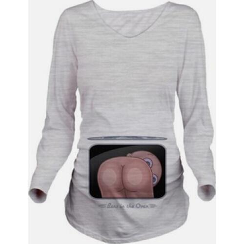 HOT Funny Maternity Shirts Baby Loading T Shirt Pregnant Women Tops Tees Clothes Premama Wear Clothing Pregnancy Clothes Autumn