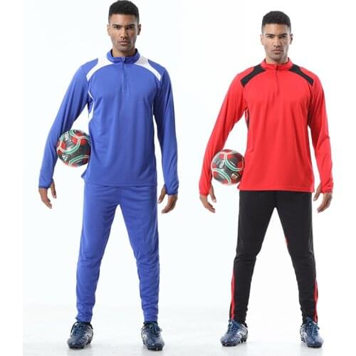 Men sportswear football training suits soccer sets tracksuits long sleeve jerseys football Team uniform sports Running kit