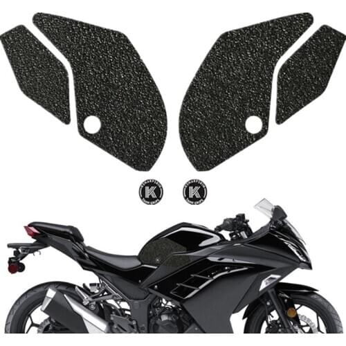 Motorcycle Fuel Tank Pad Gas Side Left Right Stickers Knee Grips Protectors Decal For KAWASAKI NINJA 300 NINJA 250 Z300/250 ABS