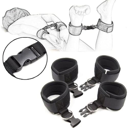 1 Pair Gags & Muzzles Handcuffs For Sex BDSM Bondage Restraints Sex Products Ankle Cuffs Fetish Slave Adult Sex Toys For Woman