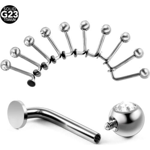 10pcs/lot Titanium Lip Piercing Christina Vertical Hood Piercings Sexy Vagina Piercings Genital Piercing VCH Body Jewelry 14G