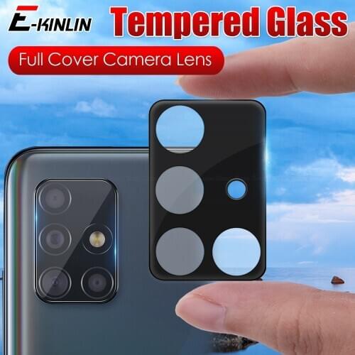 Camera Film For Samsung Galaxy A12 A21s A31 A51 A71 5G A41 M31 Full Cover 3D Curverd Lens Screen Protector Tempered Glass