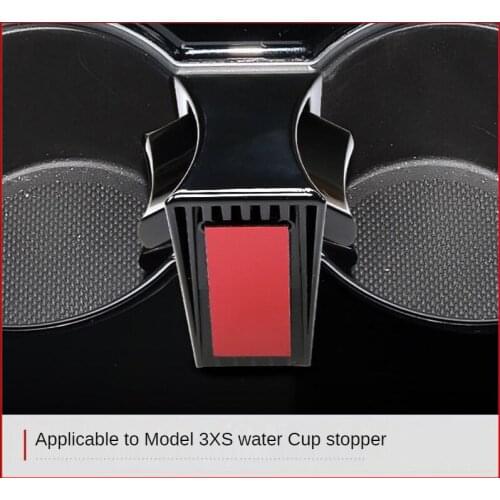 Suitable For Tesla Model3 X S Water Cup Stopper Center Console Card Slot Holder Clip Cup Holder Beverage