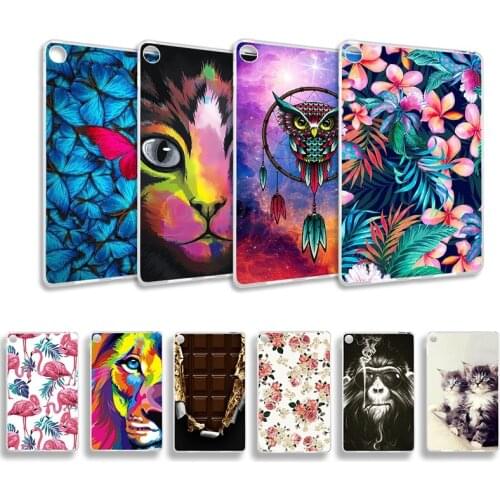 Shockproof Case For Xiaomi Mi Pad 4 Plus MIPAD 4 4PLUS 10.1 inch Mipad4 Plus Cute Cartoon Painted Silicone Protector Back Shell