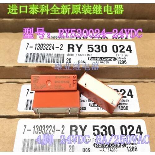 RY530024 24VDC Relay 4PIN 8A G6RN-1A 24V