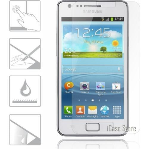9H 0.26mm Tempered Glass For Samsung Galaxy S2 i9100 S II Plus i9105 i9100 2.5D Arc Edge Round Border Screen Protector Film