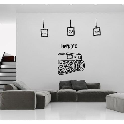Diy i love photo wall sticker Decal Removable Vinyl Mural Poster For living room bedroom Removable Decor wall art decoration