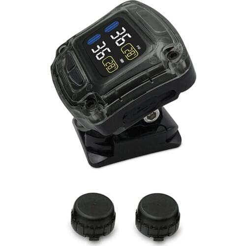 M3 Motorcycle Bike TPMS Tire Pressure Monitoring System with 2 External Sensors Wheels tires temperature pressure Monitor sets