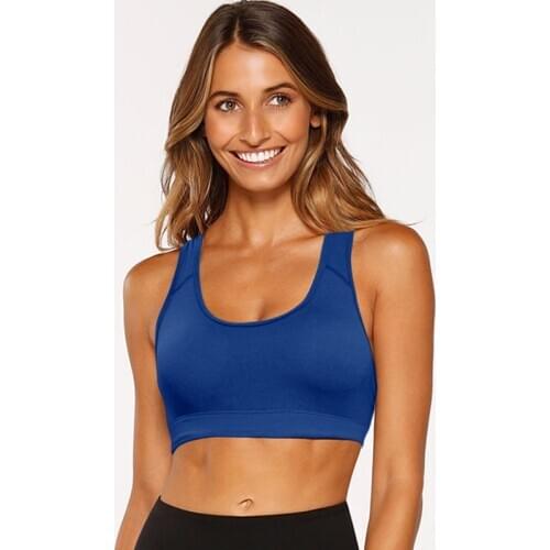 2019 Sports Bra High Stretch Breathable Top Fitness Women Running Yoga Gym Seamless Crop Vest Black Blue Red Sport Bra