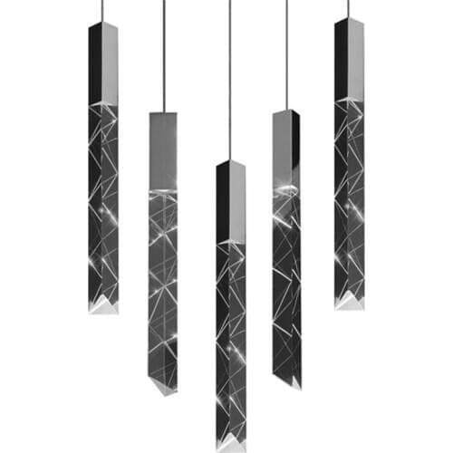 LED crystal pendant light modern suspension luminaire kitchen hanging lamp loft dining room lamp hotel lobby luxury pendant lamp