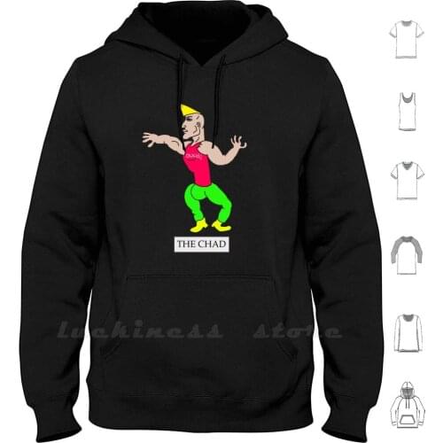 The Chad Hoodie Long Sleeve Chad Chad Vs Virgin Masculine Virgin Feminine Feminism Bad Ass Muscle Trump Donald