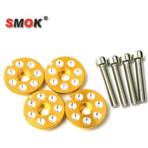 SMOK Motorcycle Aaccessories Pedal Plug Pedal Cap for Yamaha BWS WISP with Screws Green Gold Orange