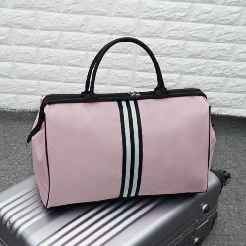Women Travel Bag Weekend Overnight Totes Ladies Hand Bags Pink Luggage Organizer Pink Foldable Big Gym Duffle Bag for Women 2021