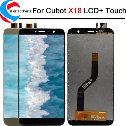 100% Tested For Cubot X18 LCD Display with Touch Screen Panel Digitizer Replacement Parts Assembly For Cubot X18 LCD