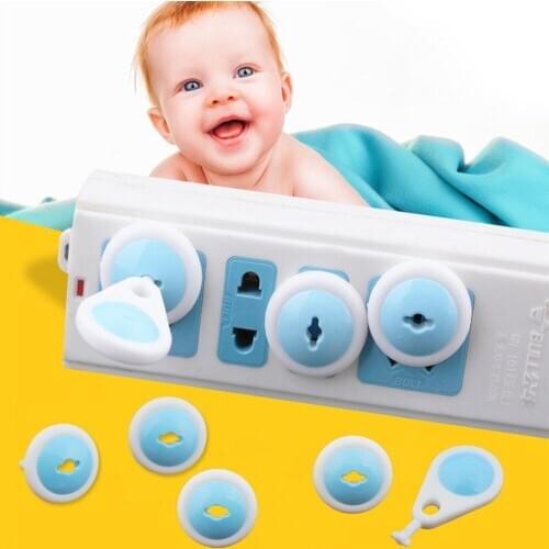 Protection 6 pcs Russian EU European Euro security Child Electric Socket Outlet Plug Two Phase Safe Lock Cover Baby Kids Safety