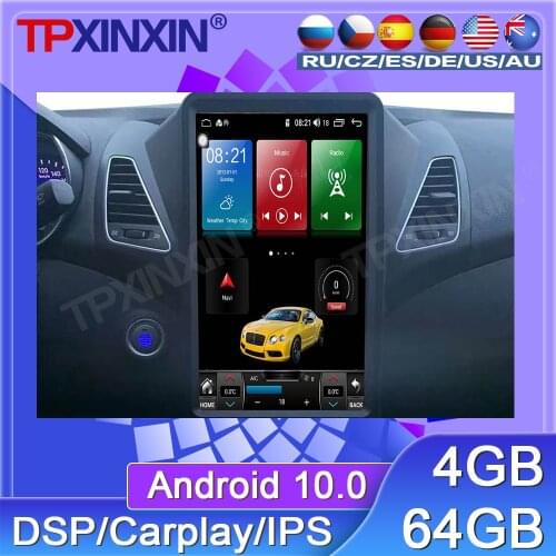 64G For Hyundai Elantra 2010-2013 Android Car Radio Tape Recorder Multimedia Player GPS Navigation Tesla 13.6 '' Big HD Screen