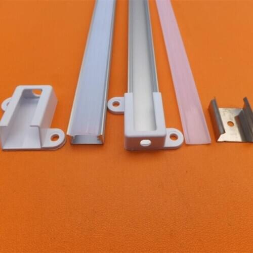 Free Shipping Led Aluminium Profile Convoy Led Bar Super Slim 12mm Channel Aluminum Profile with Flange Strip