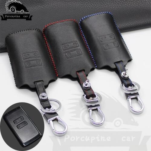 Genuine Leather Car Key case Cover for Renault Talisman Captur Koleos Card Clio Espace Megane Scenic 4 2016-2018 Keyless Remote