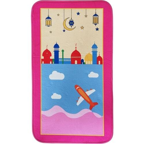 Kids Children Prayer Mat Thick Soft Islamic Muslim Musallah Prayer Rug Carpet tapis de priere Islam Praying Mat Rugs Sajadah