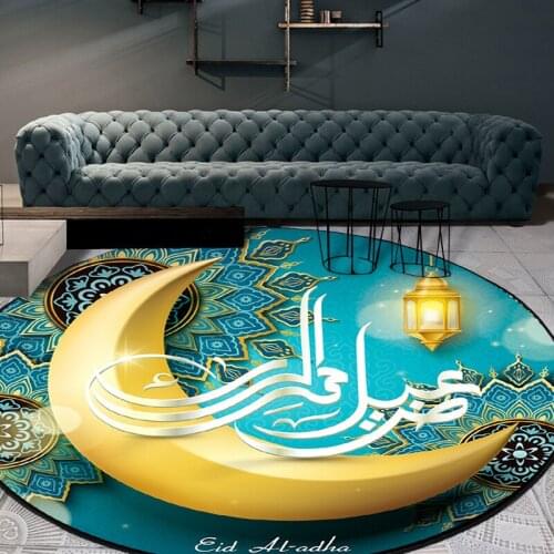 Ethnic style islam ramadan festival carpet home carpets for living room rugs for bedroom area rug prayer mat muslim circle rug