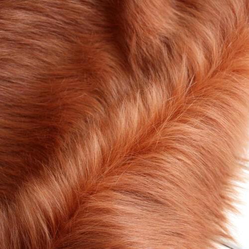 Brown Solid Shaggy Faux Fur Fabric (long Pile fur) Costumes Cosplay Cloth Hair 36"x60" Sold By The Yard Free Shipping