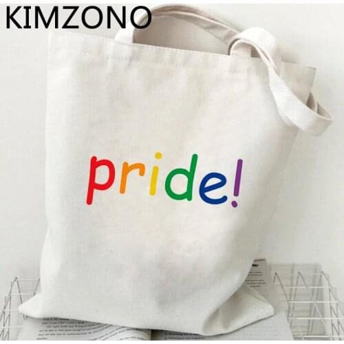 Lgbt shopping bag bolso bolsa eco shopping bolsas de tela canvas bag fabric sacola shoping sac toile