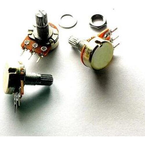 Free shipping WH148 B1K 20PCS/LOT Linear Potentiometer 15mm Shaft With Nuts And Washers Hot High Quality 3pin