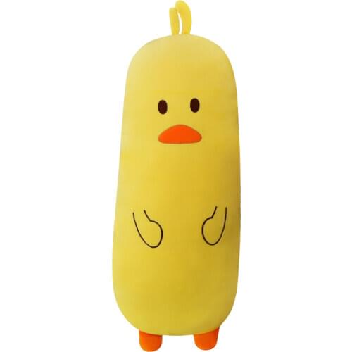 Super soft Animals Long Cushions Cartoon Stuffed Plush Pillow Duck Dinosaur Sleeping Bolster Kids Adults