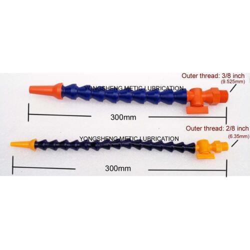 Flood coolant sprayer oil mist spray hose kit metal cutting cooling CNC engraving router cooler 2/8" Flexable Loc-Line