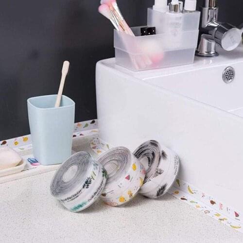 New Sealing Strip Bathroom Shower Sink Bath Caulk Tape White PVC Self Adhesive Waterproof Wall Tape for Kitchen
