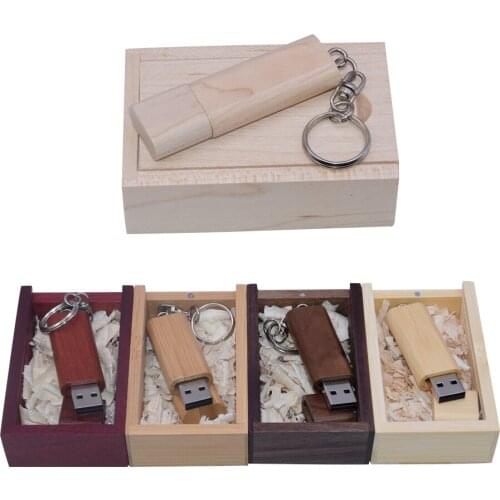 High speed Customize logo Wooden+box wedding gift usb 2.0 flash drive pendrive 4GB 8GB 16GB 32GB 64GB 128GB usb flash drives