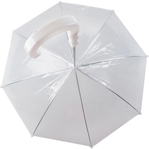 Dog Walking Waterproof Clear Cover Built-in Leash Rain Sleet Snow Pet Umbrella