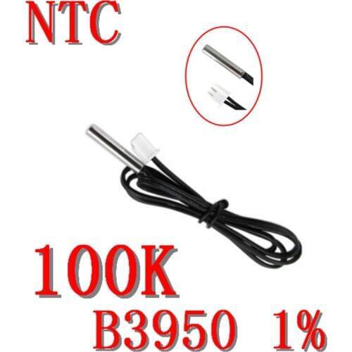 Waterproof NTC temperature sensor 100K B3950 1% accuracy NTC thermistor100K 3950 1% negative temperature controller NTC100K-3950