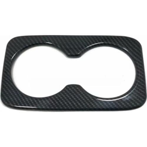 For Jeep Grand Cherokee 2011 to 2013 2014 2015 2016 2017 2018 ABS Carbon Fiber Rear Water Cup Holder Cover Trim Car Accessories